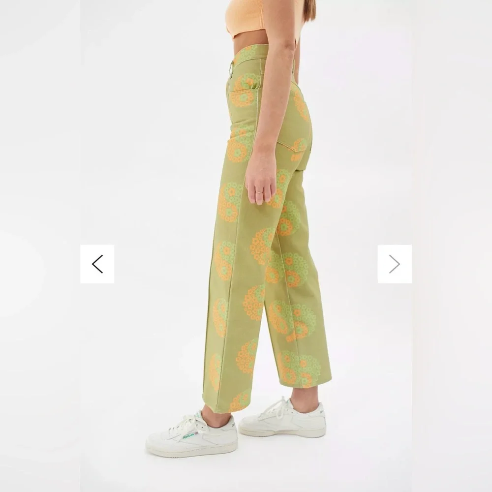 Lisa Says Gah Robyn Yin Yang Floral High Waist Straight Leg Pants Jeans. Sz 27 - Picture 5 of 11